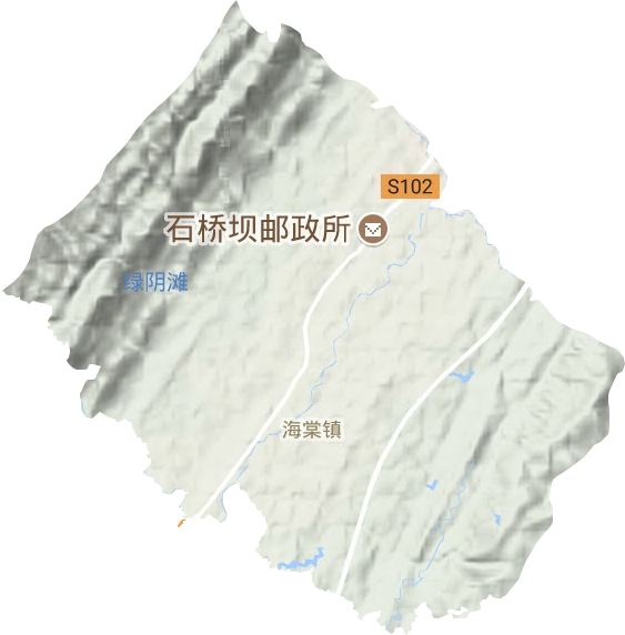 海棠镇地形图