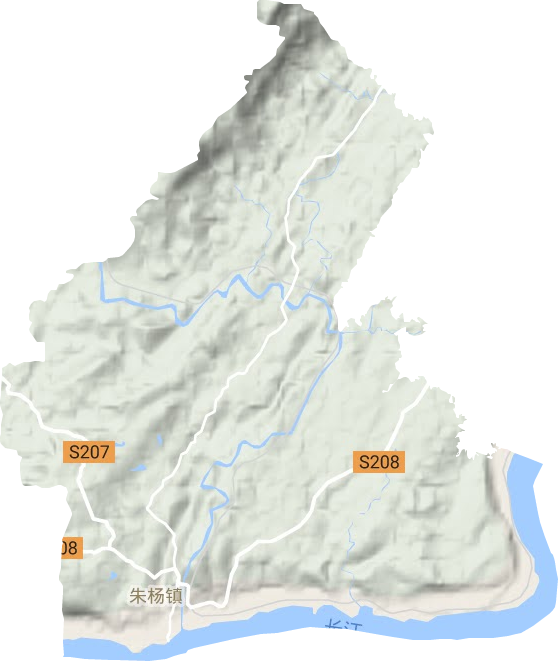 朱杨镇地形图
