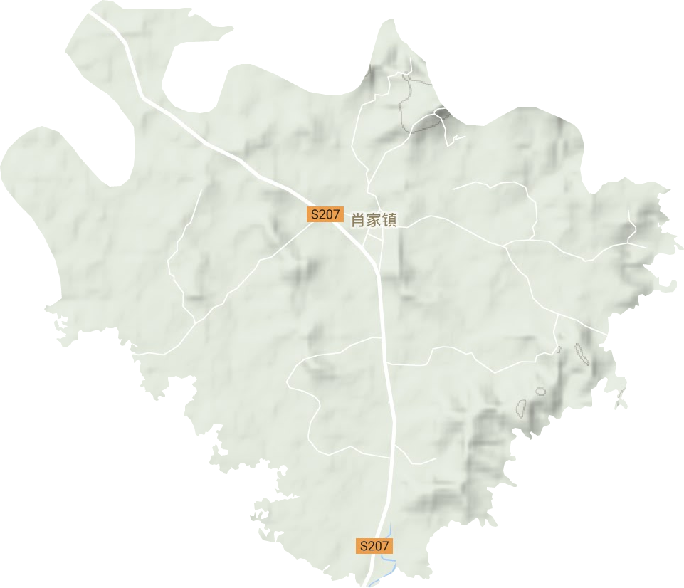 肖家镇地形图