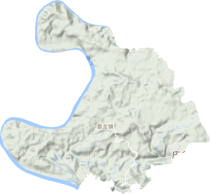 香龙镇地形图