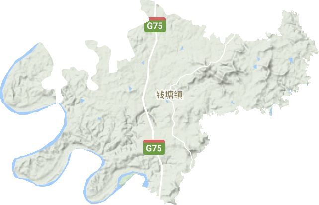 钱塘镇地形图