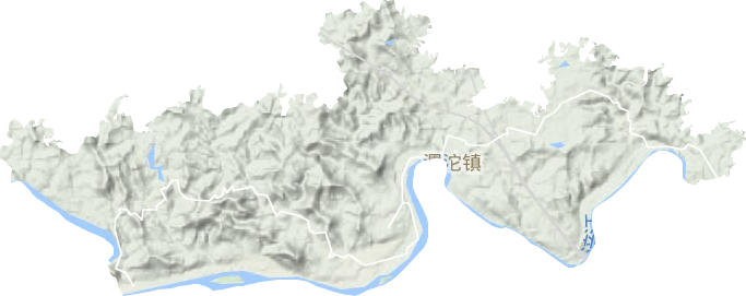 渭沱镇地形图