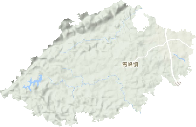 青峰镇地形图