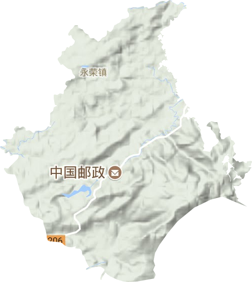 永荣镇地形图