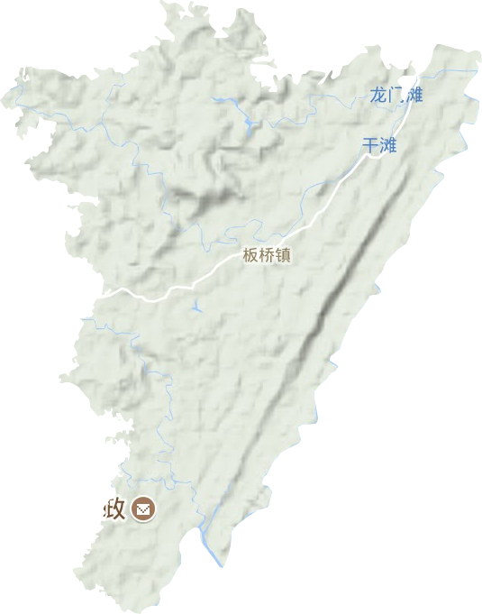 板桥镇地形图