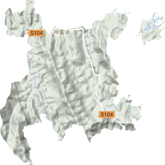 神童镇地形图
