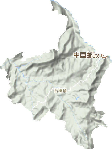 石墙镇地形图