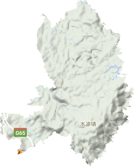 木凉乡地形图