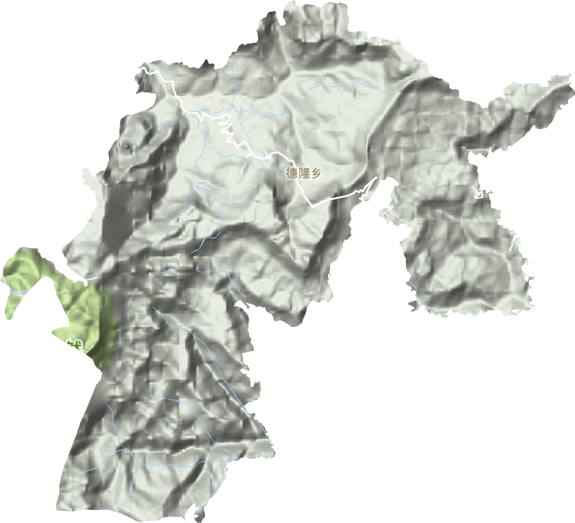 德隆乡地形图