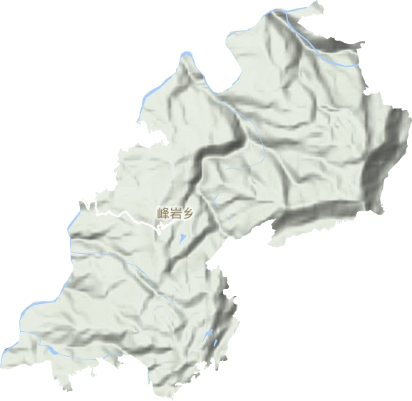 峰岩乡地形图