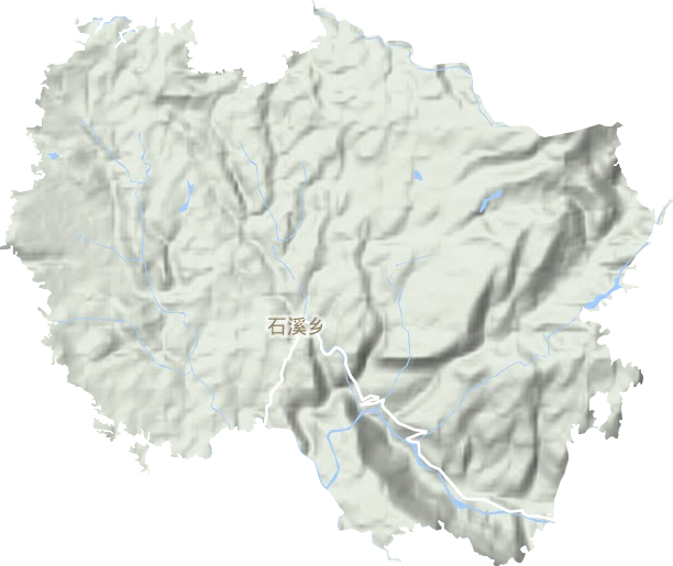 石溪乡地形图