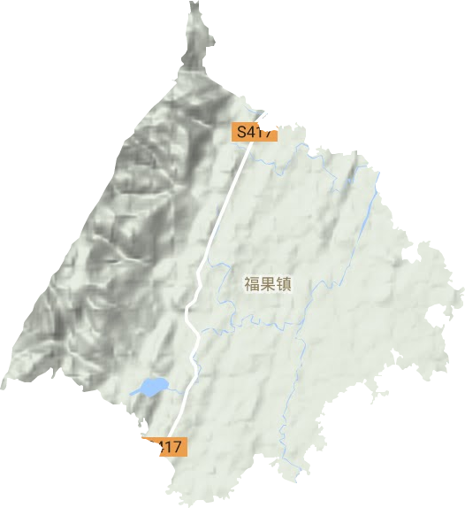 福果镇地形图