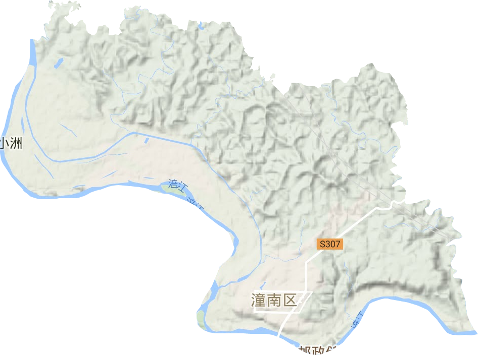 桂林街道地形图