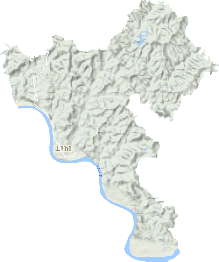 上和镇地形图