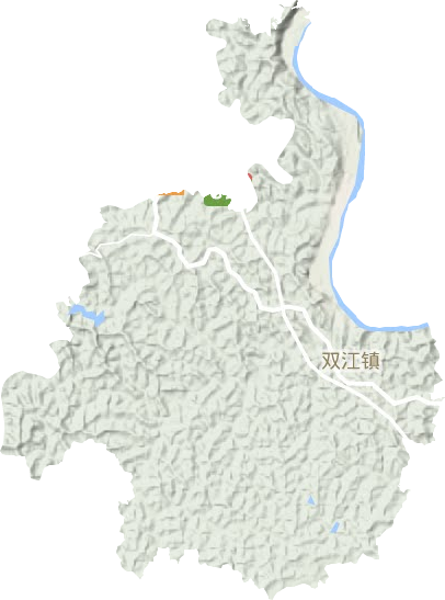 双江镇地形图