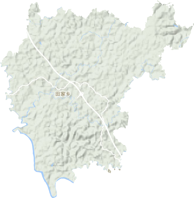 田家镇地形图