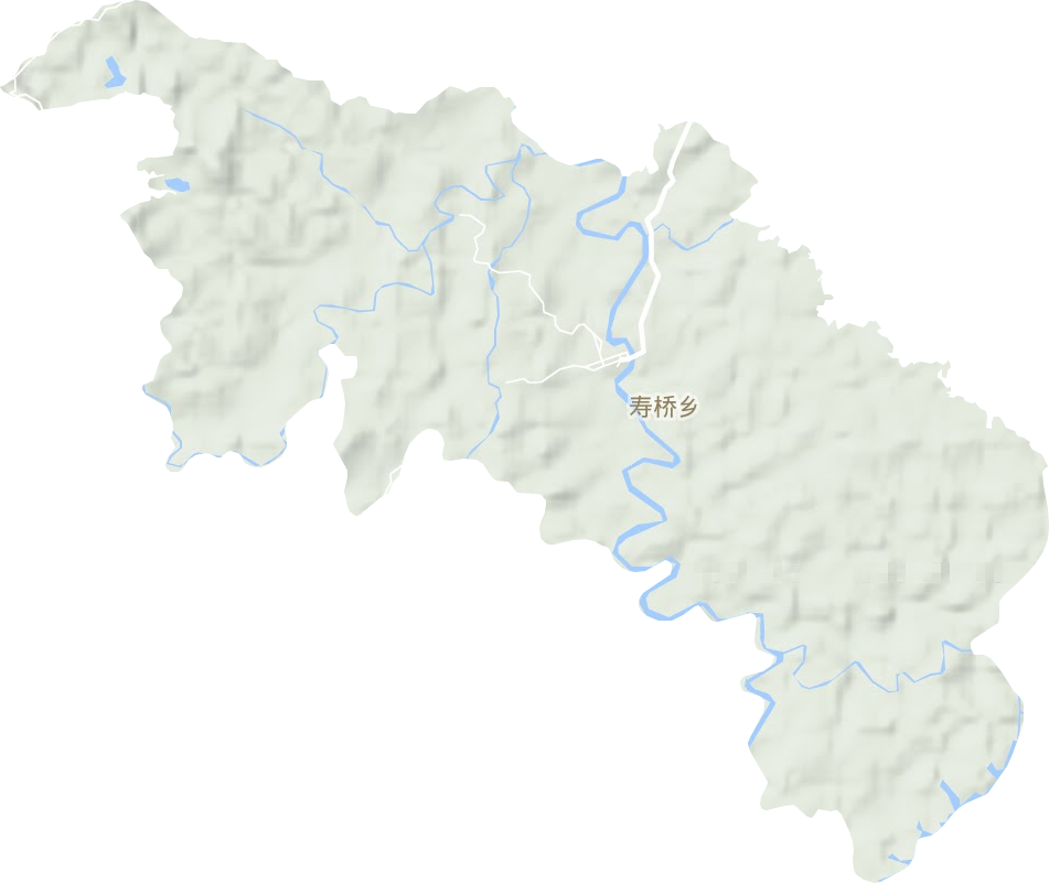寿桥镇地形图
