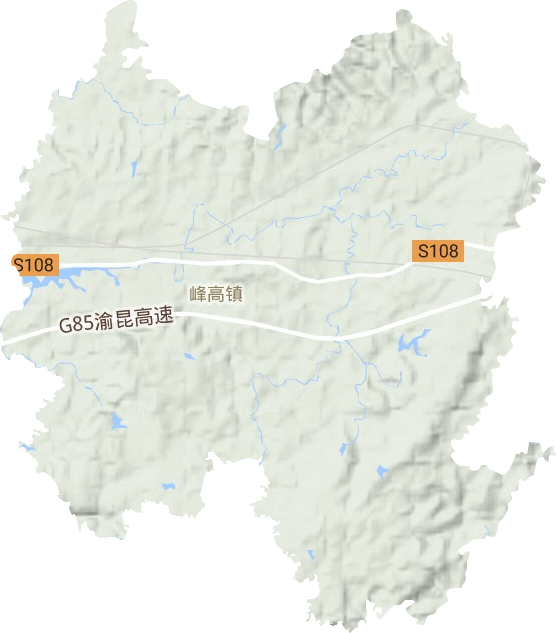 峰高街道地形图