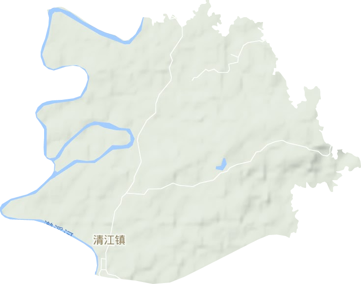 清江镇地形图