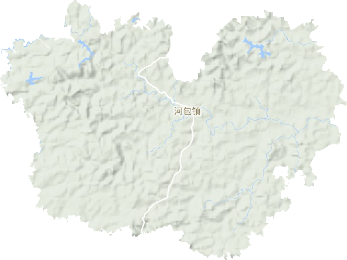 河包镇地形图