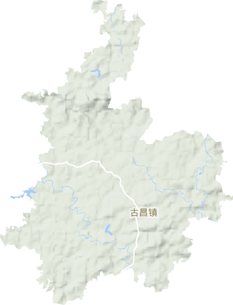 古昌镇地形图