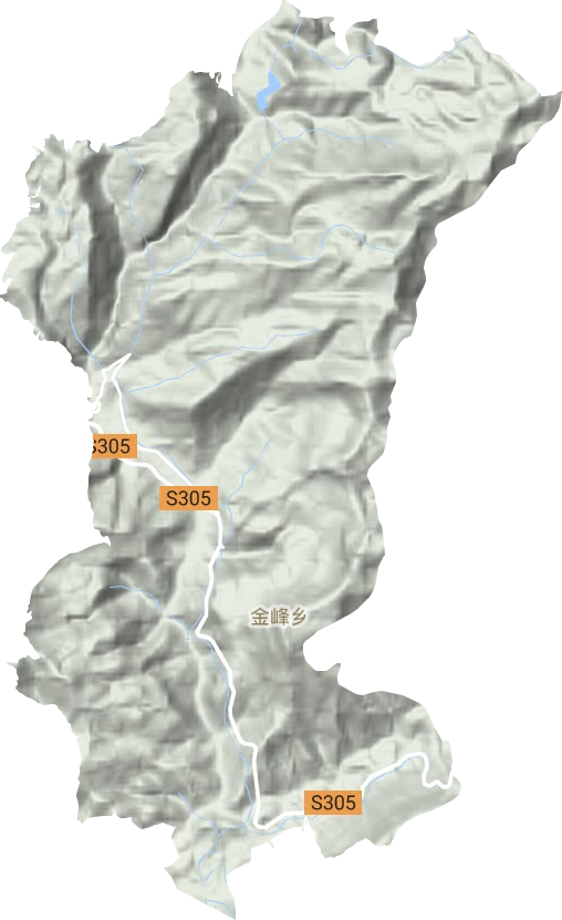 金峰镇地形图