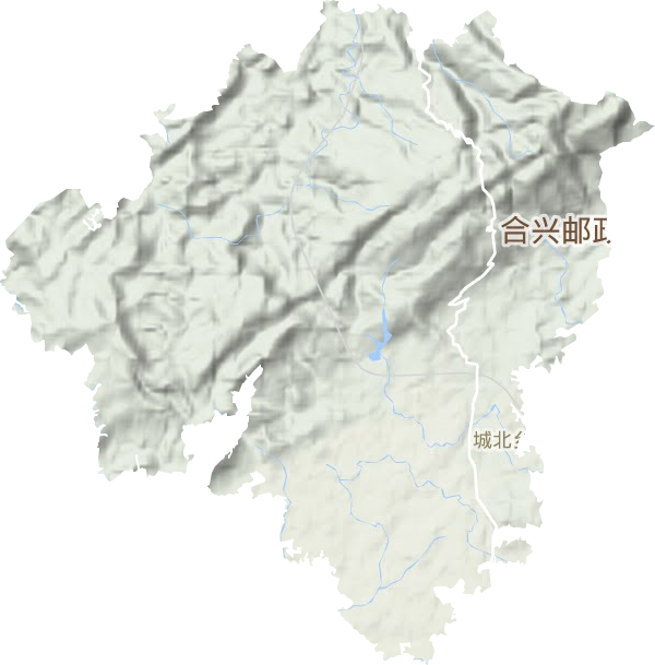 城北乡地形图