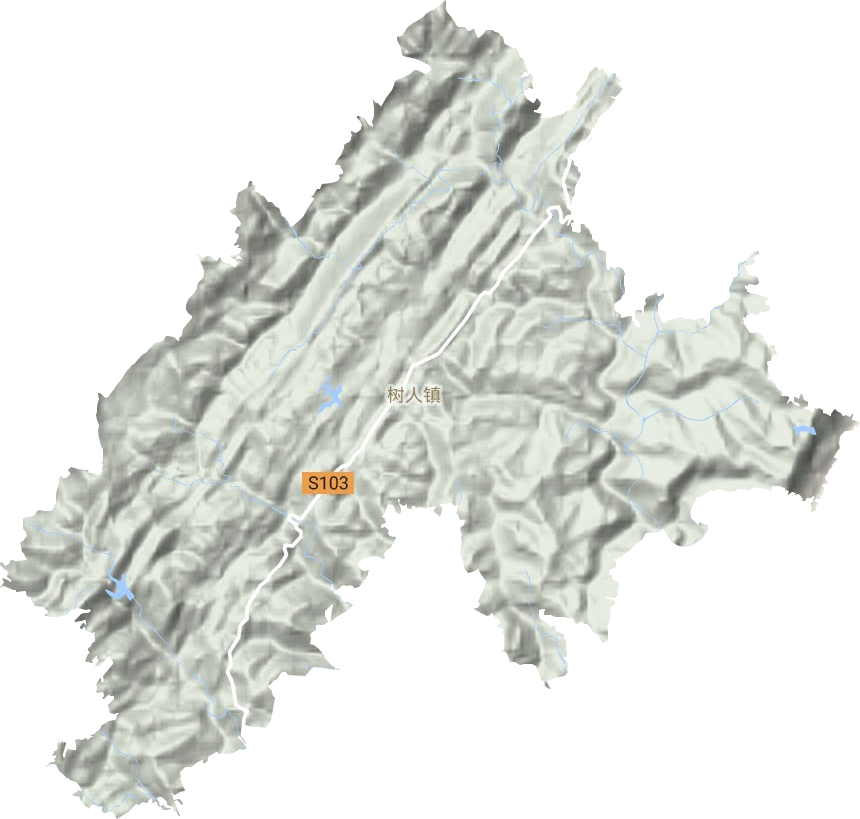 树人镇地形图