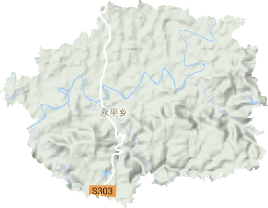 永平镇地形图