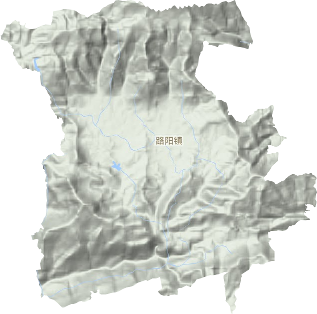 路阳镇地形图