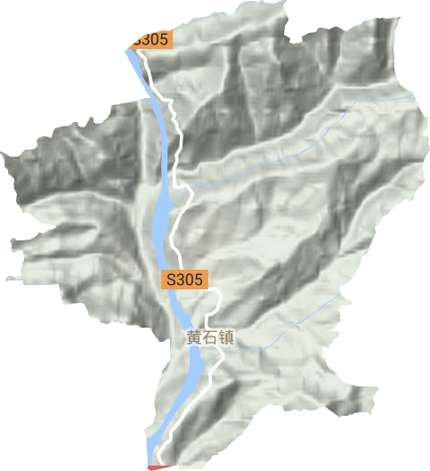 黄石镇地形图