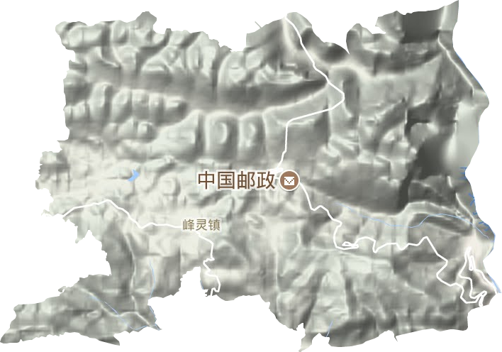 峰灵镇地形图