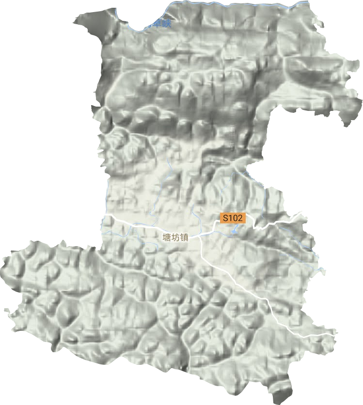 塘坊镇地形图