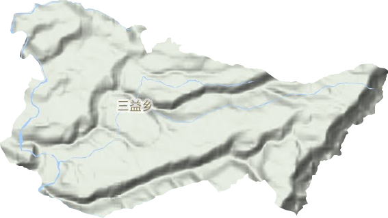 三益乡地形图