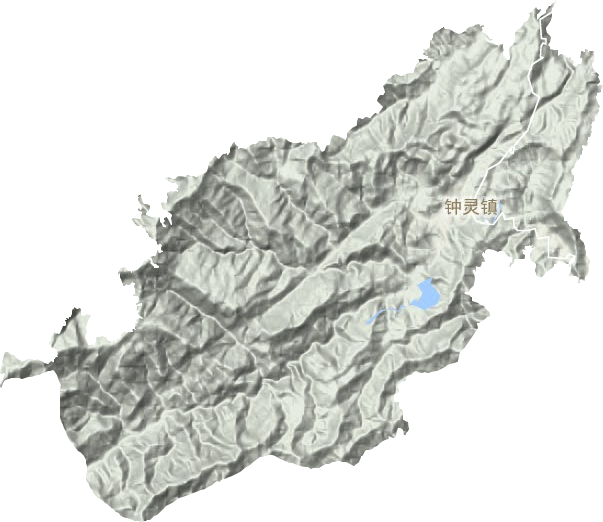 钟灵镇地形图