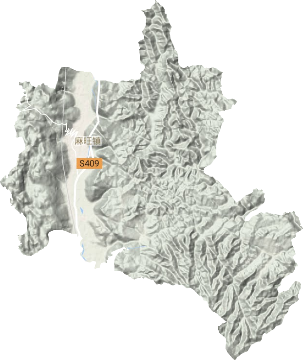 麻旺镇地形图