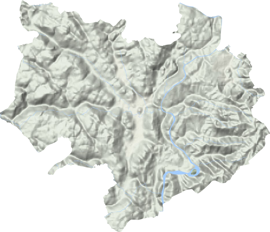 酉水河镇地形图