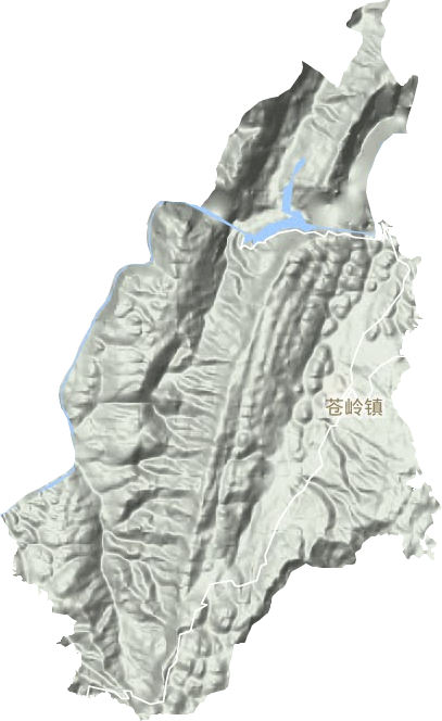 苍岭镇地形图