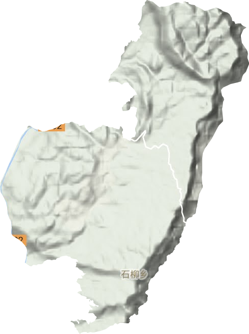 石柳乡地形图