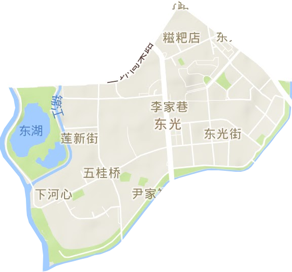 东光街道地形图
