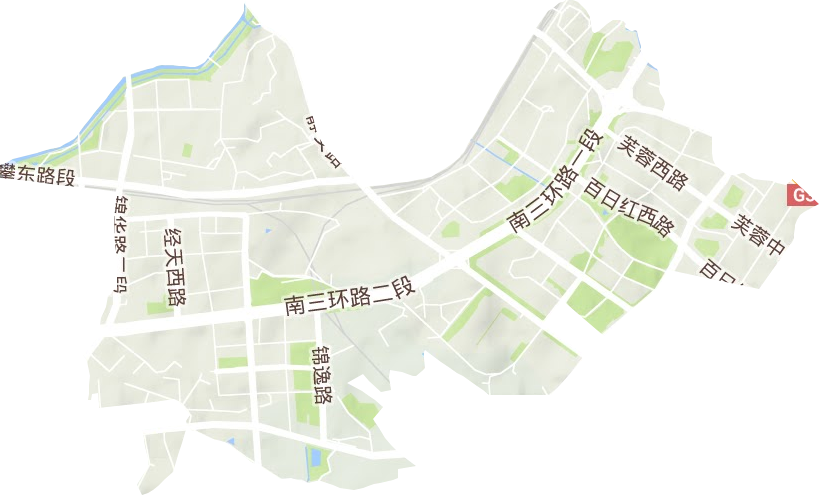成龙路街道地形图