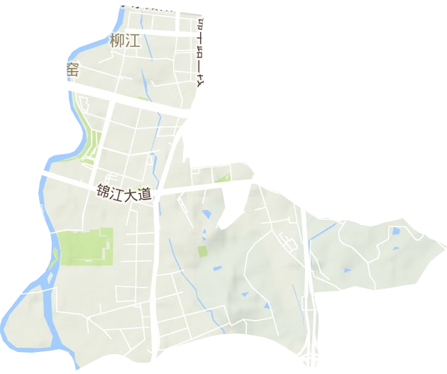 柳江街道地形图