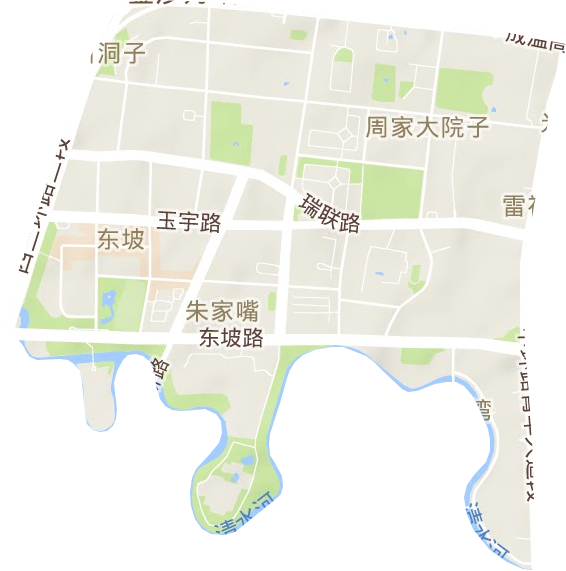 东坡街道地形图