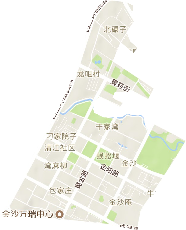 金沙街道地形图