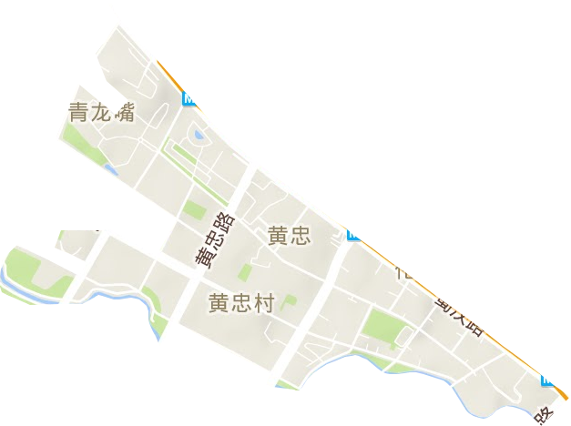 黄忠街道地形图
