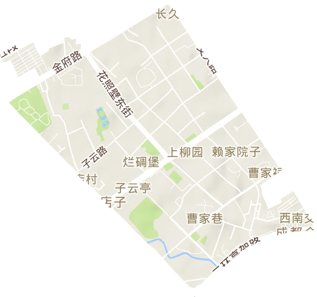 营门口街道地形图