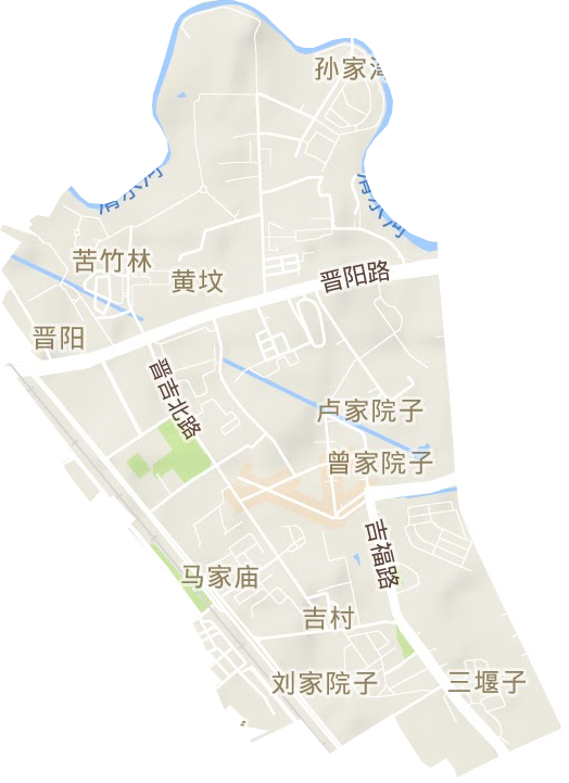 晋阳街道地形图