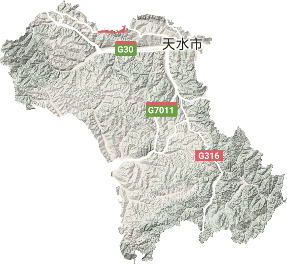 秦州区地形图