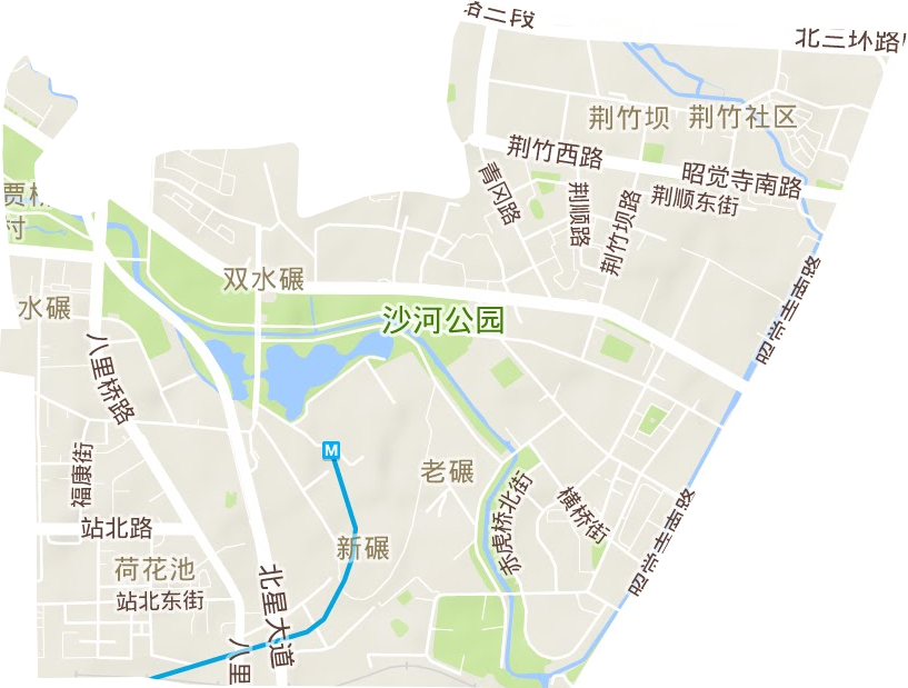 双水碾街道地形图