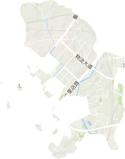 圣灯街道地形图